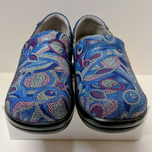 Alegria by PG Lite Mosaic Print Clogs in Blue & Pink - KEL-596 - Picture 9 of 14